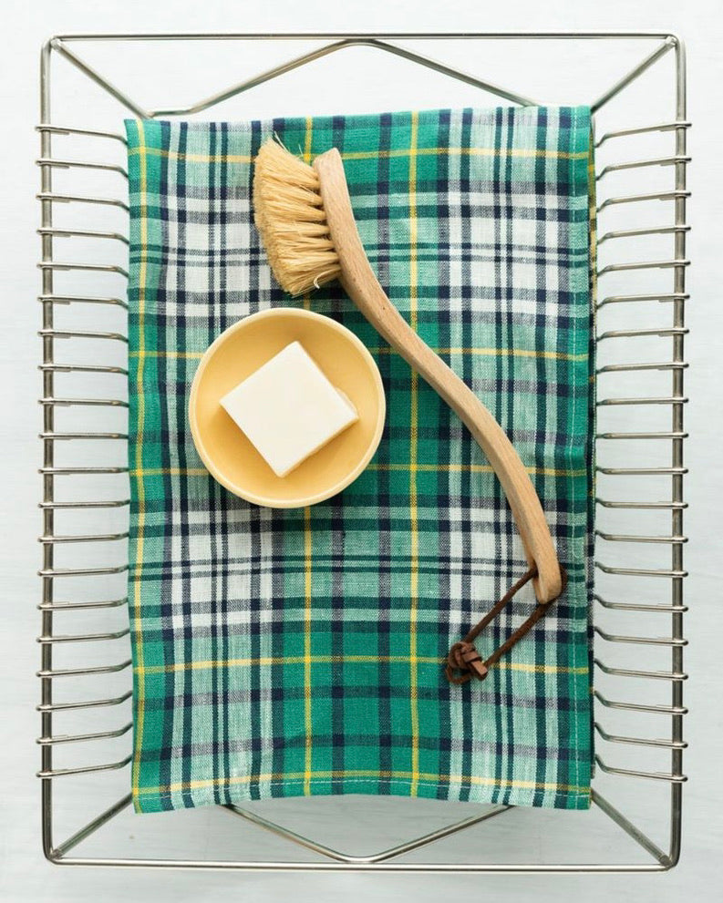 Classic Plaid Linen Kitchen Cloth | Durable Multi-Purpose Towel