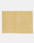 Yellow Check Linen Kitchen Cloth | Light Neutral Multi-Purpose Towel